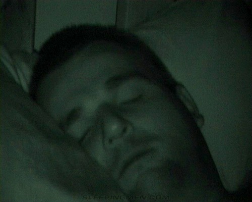 Stocky hunk Scott sleeping
